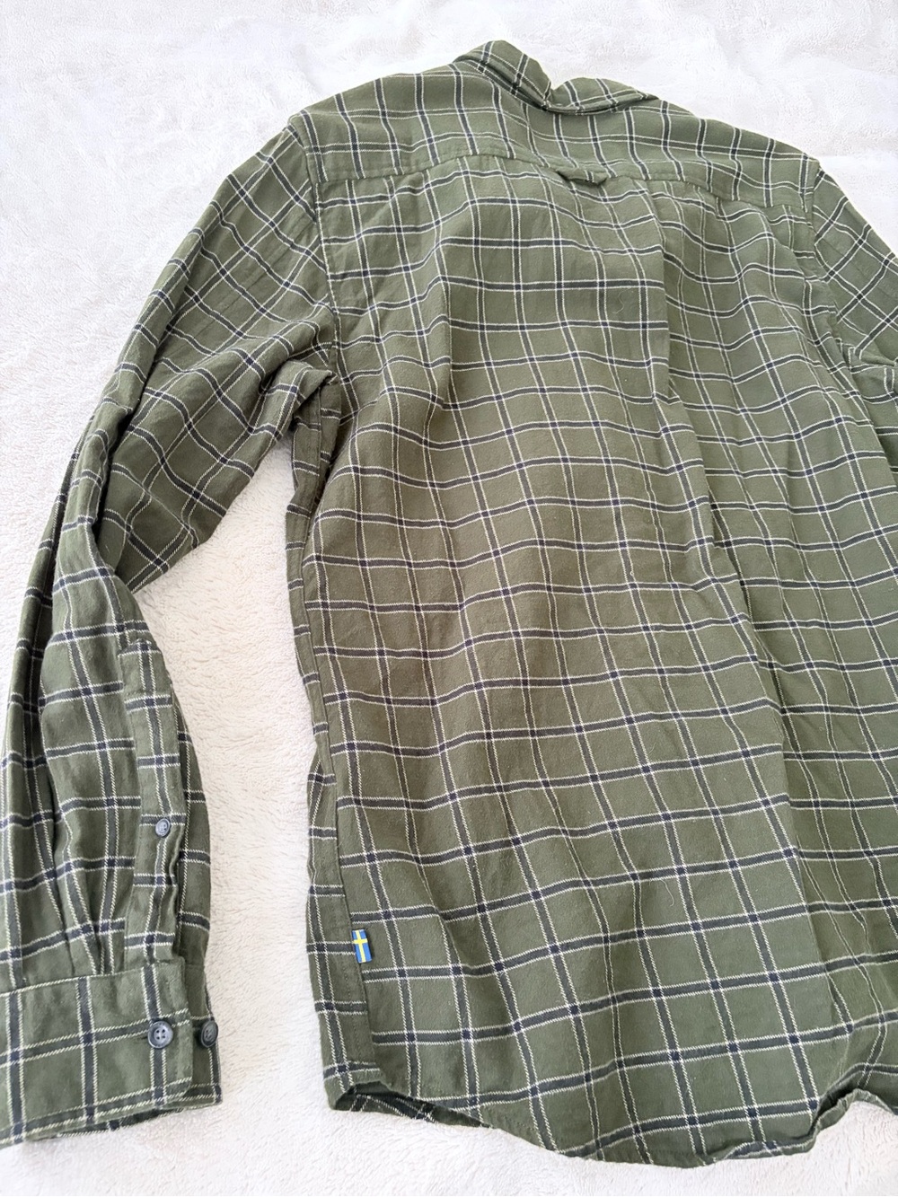 Fjallraven Men’s Flannel Shirt - Forest Green - M - Picture 7 of 8